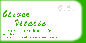 oliver vitalis business card