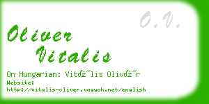 oliver vitalis business card